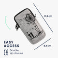 kwmobile Cell Phone Case for Smartphones 6.5" Phone Cover with Chain 16.5 x 8.9 cm Inner Dimensions Don't Touch My Phone
