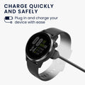 kwmobile compatible with COROS PACE 2 / PACE 3 / APEX / APEX Pro / APEX 2 / VERTIX USB Charging Cable Charger for Smartwatch Fitness Tracker Replacement Cable