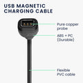kwmobile compatible with COROS PACE 2 / PACE 3 / APEX / APEX Pro / APEX 2 / VERTIX USB Charging Cable Charger for Smartwatch Fitness Tracker Replacement Cable
