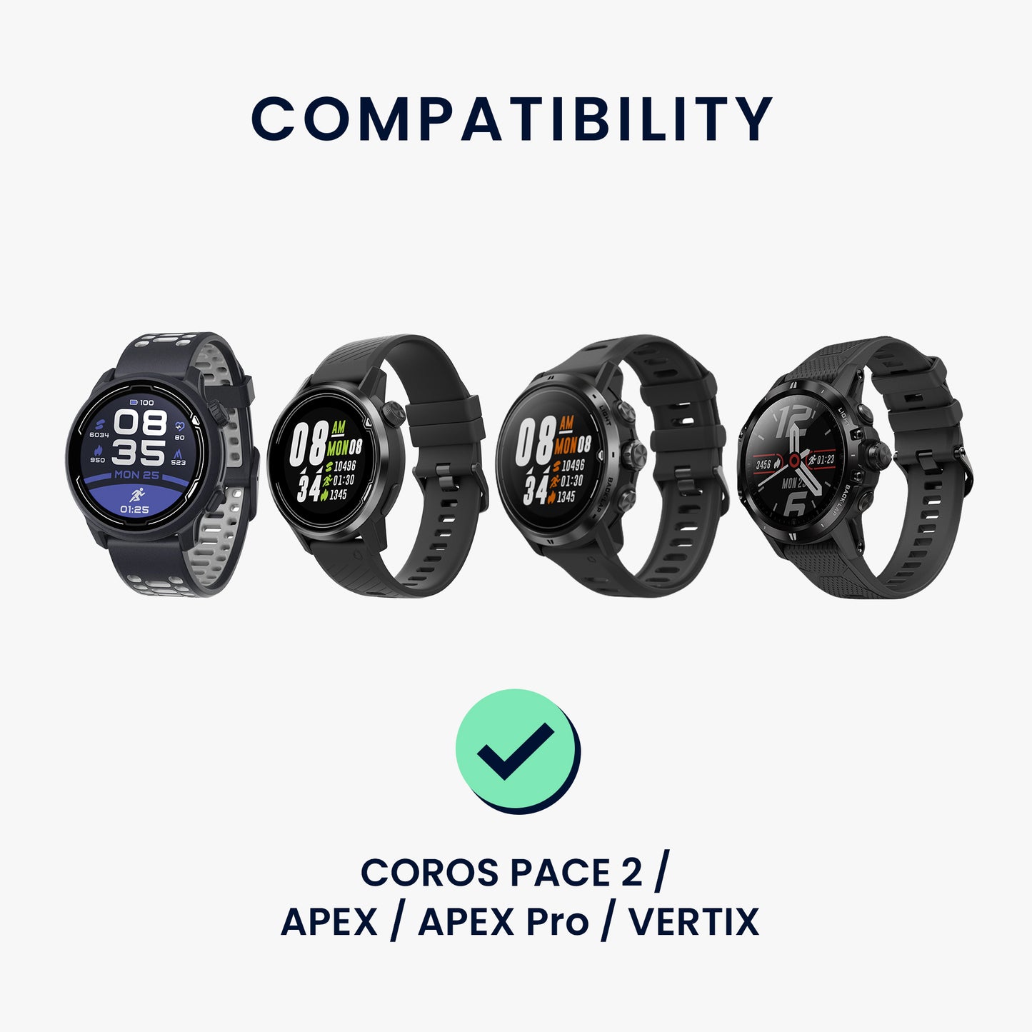 kwmobile compatible with COROS PACE 2 / PACE 3 / APEX / APEX Pro / APEX 2 / VERTIX USB Charging Cable Charger for Smartwatch Fitness Tracker Replacement Cable
