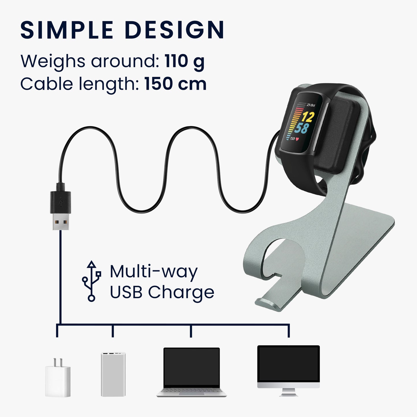 Charger for Fitbit Charge 5 / Luxe