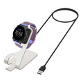 kwmobile USB Charger compatible with Fossil Gen 4 / Gen 5 / Michael Kors Runway MKT0002 - USB Cable Charger Stand - Smart Watch Charging Station - Charging Cable with Stand Function