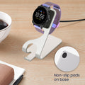 kwmobile USB Charger compatible with Fossil Gen 4 / Gen 5 / Michael Kors Runway MKT0002 - USB Cable Charger Stand - Smart Watch Charging Station - Charging Cable with Stand Function