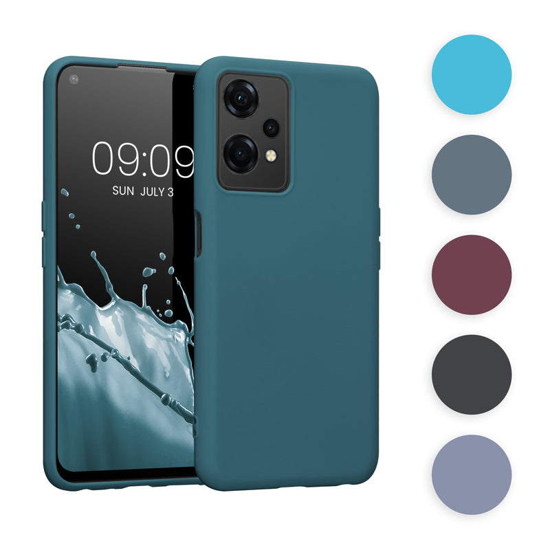 kwmobile Hülle kompatibel mit OnePlus Nord CE 2 Lite 5G Hülle - weiches TPU Silikon Case - Cover geeignet für kabelloses Laden - Petrol Petrol  