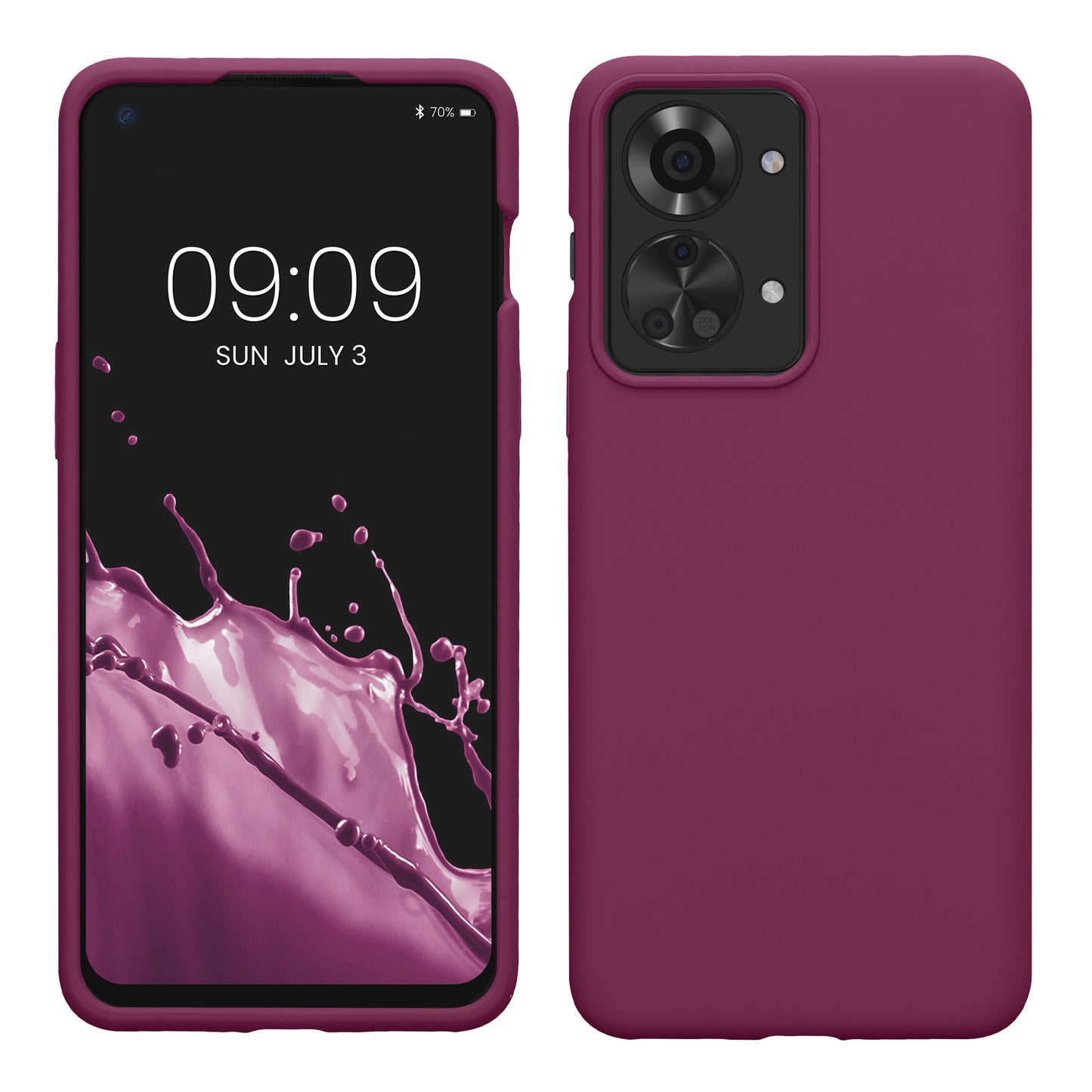 kwmobile Phone Case for OnePlus Nord 2T 5G Case Silicone Wireless Charging Protective Cover