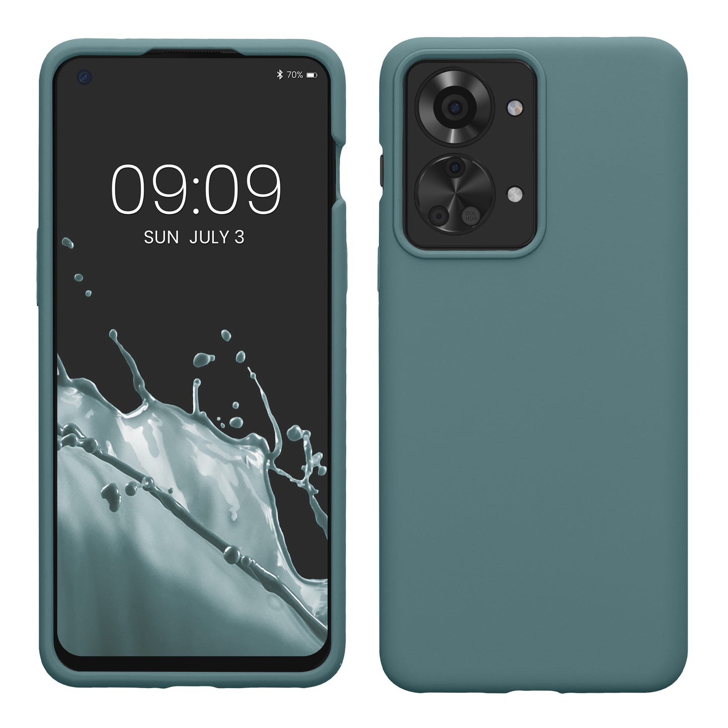 kwmobile Phone Case for OnePlus Nord 2T 5G Case Silicone Wireless Charging Protective Cover