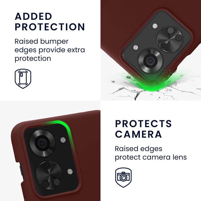 kwmobile Phone Case for OnePlus Nord 2T 5G Case Silicone Wireless Charging Protective Cover