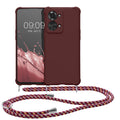 kwmobile Necklace Case compatible with OnePlus Nord 2T 5G Case - Cover with Lanyard - Silicone Protective Case