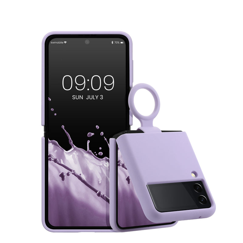 kwmobile Flip Soft Case Compatible with Samsung Galaxy Z Flip 3 5G - Foldable Phone Case - Phone Cover