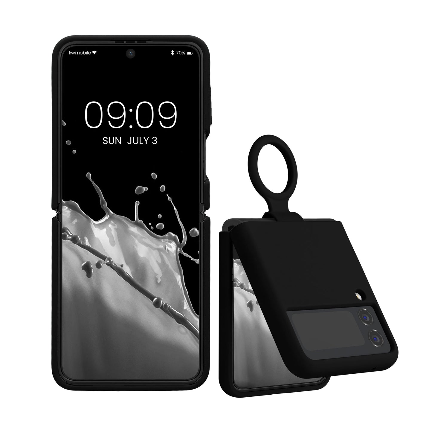 kwmobile Soft Flip Case Compatible with Samsung Galaxy Z Flip4 - Cover for Foldable Phone - Phone Case