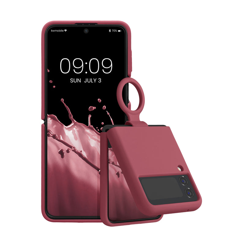 kwmobile Soft Flip Case Compatible with Samsung Galaxy Z Flip4 - Cover for Foldable Phone - Phone Case