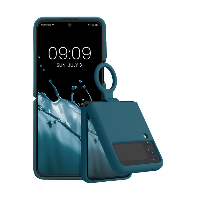 kwmobile Soft Flip Case Compatible with Samsung Galaxy Z Flip4 - Cover for Foldable Phone - Phone Case