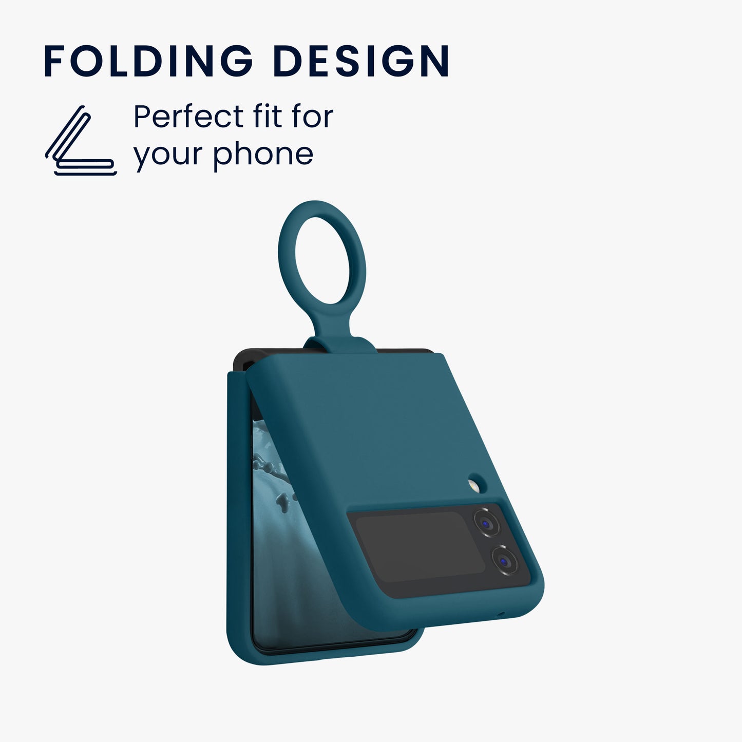 kwmobile Soft Flip Case Compatible with Samsung Galaxy Z Flip4 - Cover for Foldable Phone - Phone Case