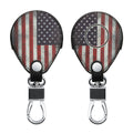 kwmobile Car Key Cover Compatible with Harley Davidson Motorcycle Key - Protective Case Retro USA Flag