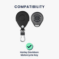 kwmobile Car Key Cover Compatible with Harley Davidson Motorcycle Key - Protective Case Retro USA Flag