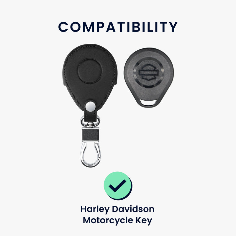 kwmobile Car Key Cover Compatible with Harley Davidson Motorcycle Key - Protective Case Retro USA Flag