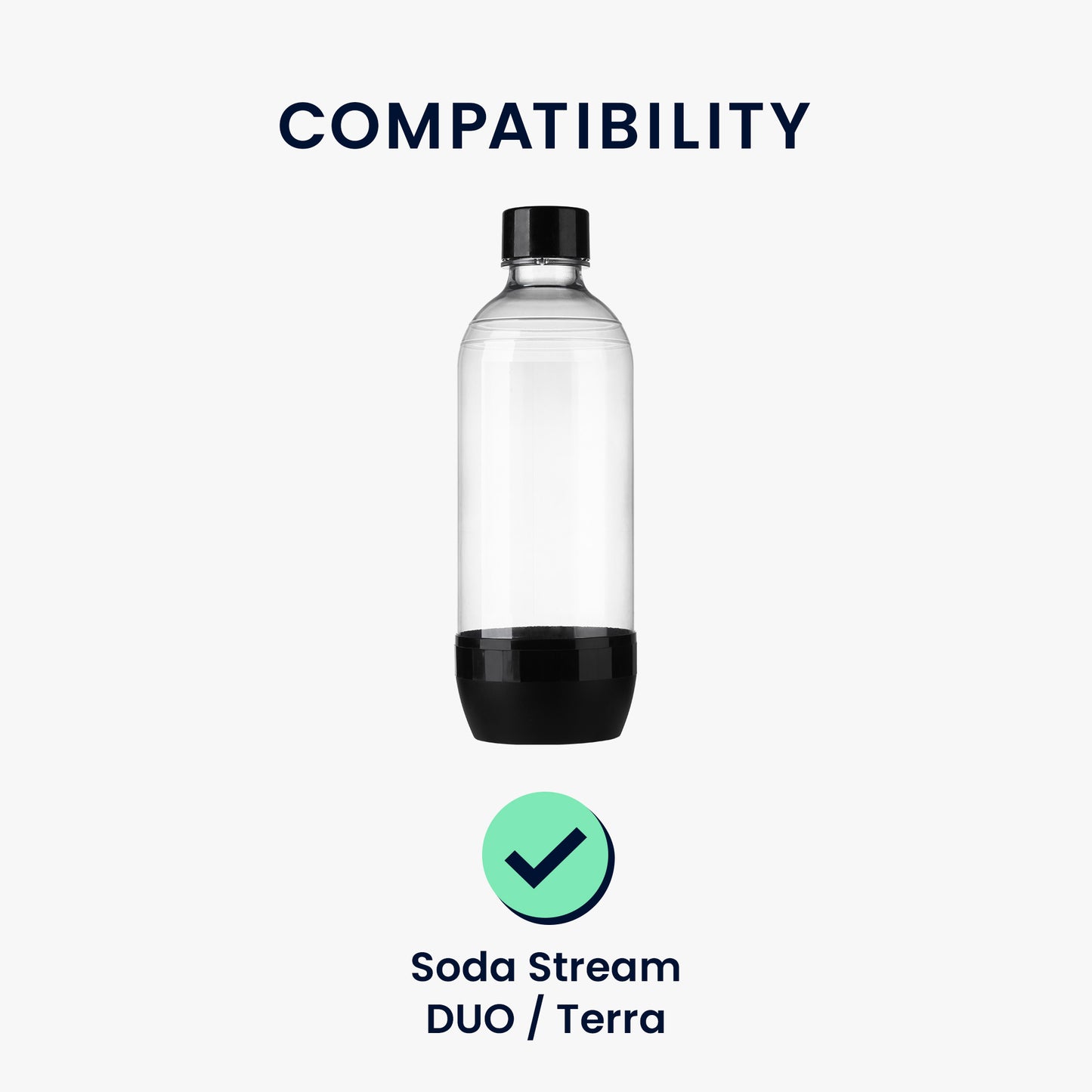 kwmobile Protective Cover compatible with SodaStream Glass Bottle - Bottle Cooler for Water Carafe