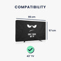 kwmobile 43" TV Cover Outdoor Television Screen Protector Weatherproof