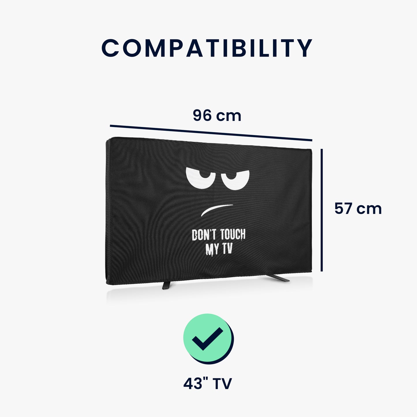 kwmobile 43" TV Cover Outdoor Television Screen Protector Weatherproof
