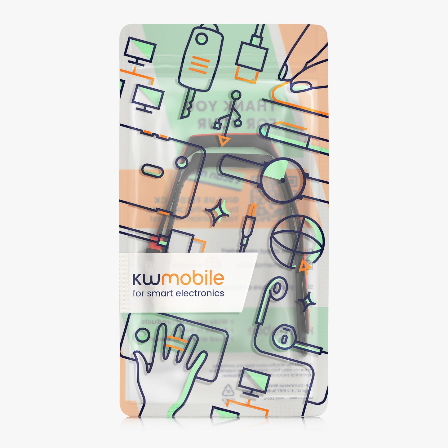 kwmobile Watch Strap for Xiaomi Mi Band 4 / Mi Band 3 Strap Fitness Tracker Band Set Replacement Band Smartwatch