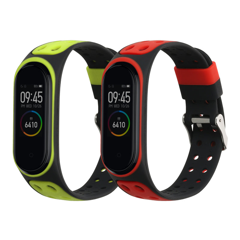 kwmobile Watch Strap for Xiaomi Mi Band 4 / Mi Band 3 Strap Fitness Tracker Band Set Replacement Band Smartwatch