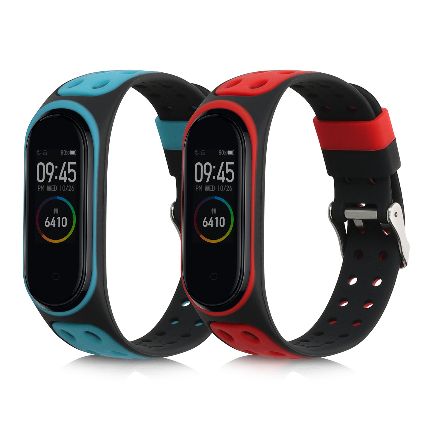 kwmobile Watch Strap for Xiaomi Mi Band 4 / Mi Band 3 Strap Fitness Tracker Band Set Replacement Band Smartwatch