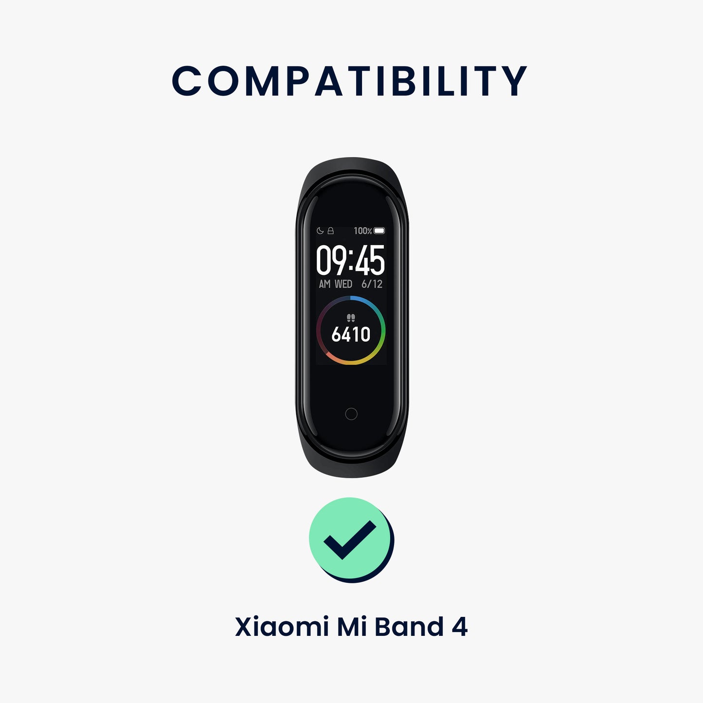 kwmobile Watch Strap for Xiaomi Mi Band 4 / Mi Band 3 Strap Fitness Tracker Band Set Replacement Band Smartwatch