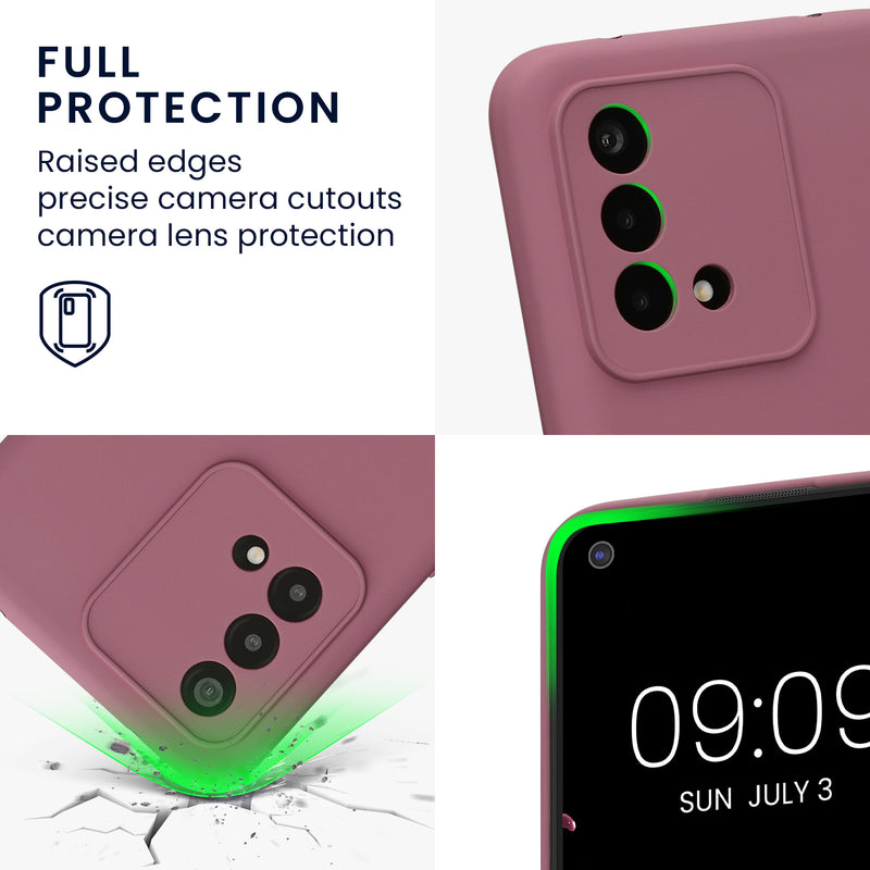 kwmobile Slim Case Compatible with Oppo A74 Cover - Silicone Phone Case