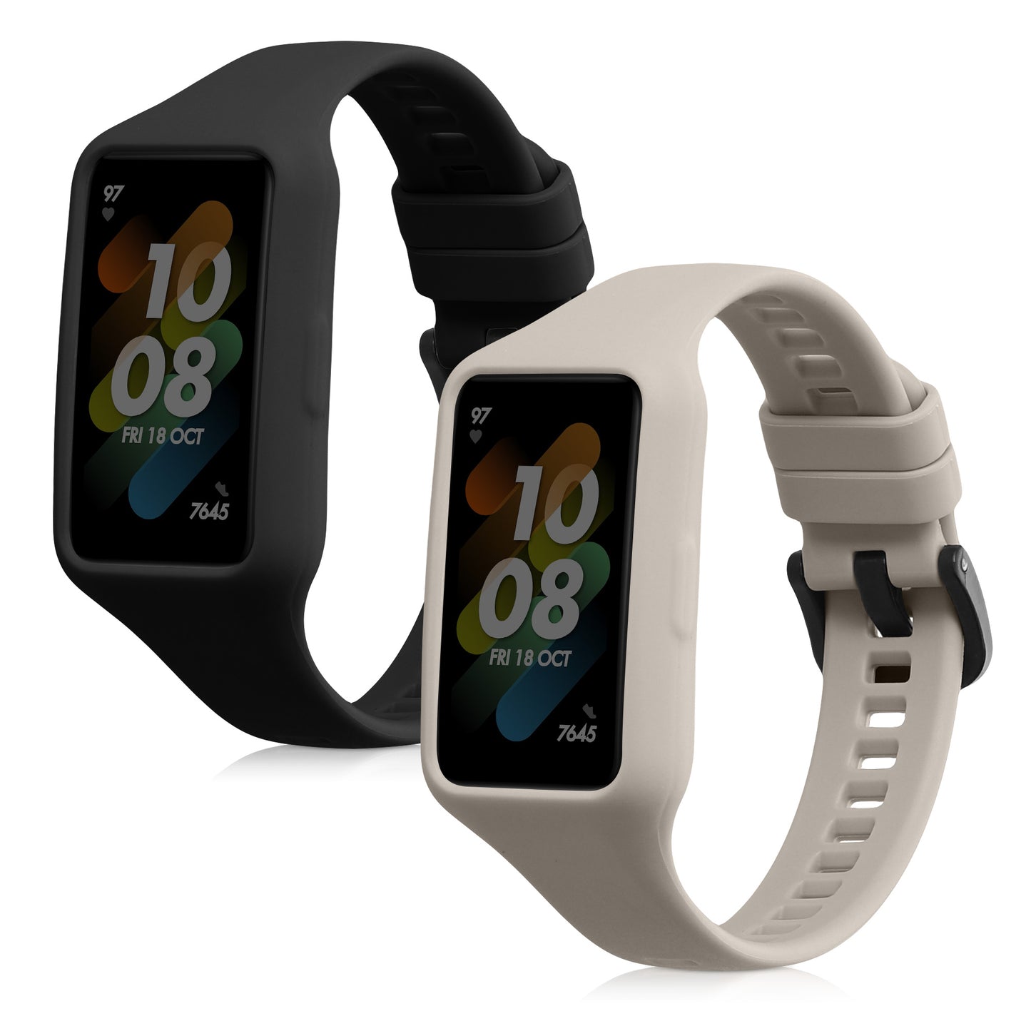 kwmobile Watch Strap for Huawei Band 7 / Band 6 / Honor Band 6 Bracelet Fitness Tracker Band Set Replacement Strap Smartwatch