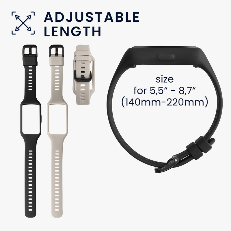 kwmobile Watch Strap for Huawei Band 7 / Band 6 / Honor Band 6 Bracelet Fitness Tracker Band Set Replacement Strap Smartwatch