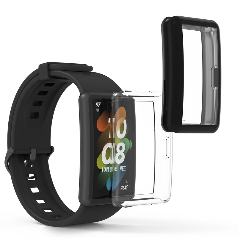kwmobile Full-Body Display Cover Set for HONOR Band 7 / Band 6 / Huawei Band 7 / Band 6