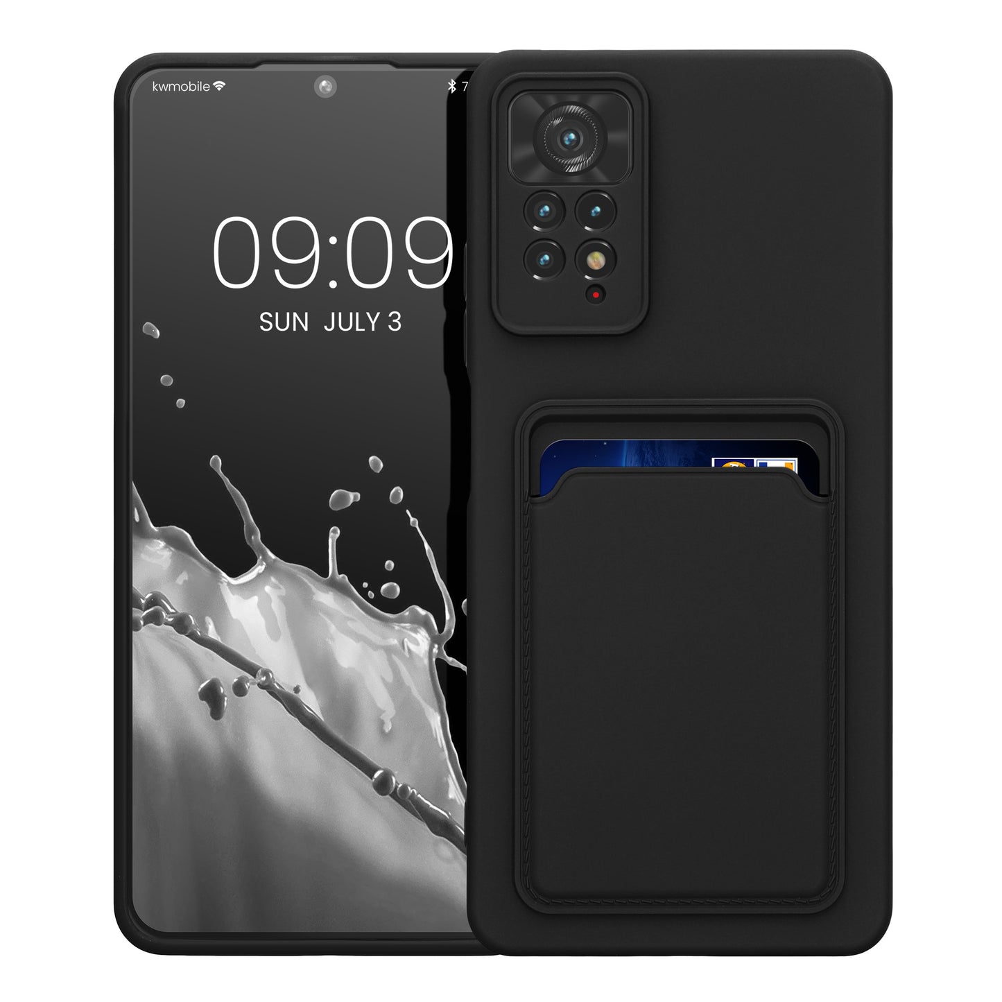 kwmobile Phone Case Compatible with Xiaomi Redmi Note 11 Pro / Note 11 Pro (5G) / Note 12 Pro (4G) Case - Phone Cover with Card Slot