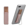 kwmobile Smartphone Finger Holder with Kickstand - Cell Phone Grip Holder Self-Adhesive - Compatible with Magnetic Car Mounts - for All Phone Models