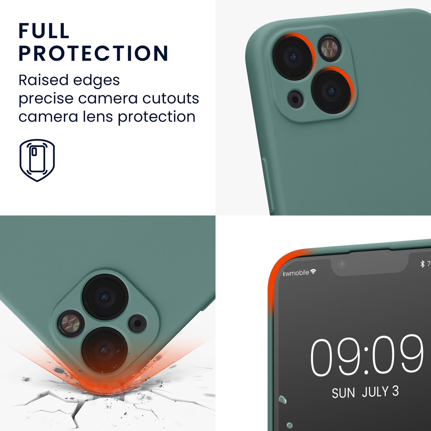 kwmobile Slim Case compatible with Apple iPhone 13 - Silicone Phone Cover