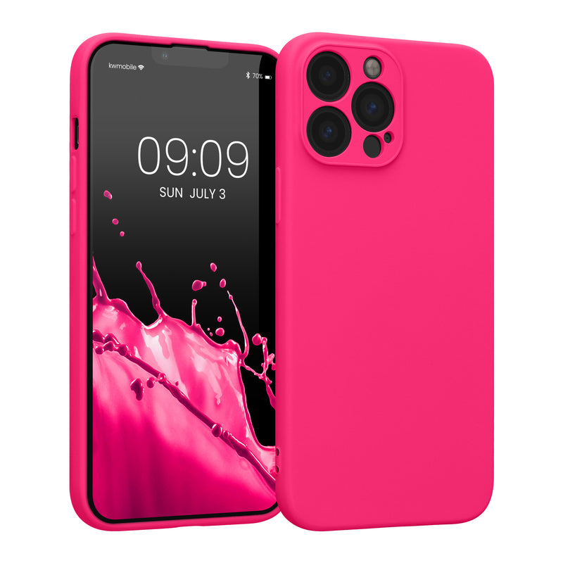 kwmobile Slim Case Compatible with Apple iPhone 13 Pro Max - Silicone Phone Cover