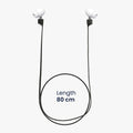 kwmobile Magnetic Strap Set compatible with Apple Airpods 1 / 2 / 3 / Pro 1 / Pro 2 Headphones