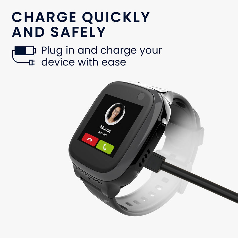 kwmobile Compatible for XPLORA XGO 2 USB Charging Cable Charger for Smartwatch Fitness Tracker Replacement Cable