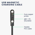 kwmobile Compatible for XPLORA XGO 2 USB Charging Cable Charger for Smartwatch Fitness Tracker Replacement Cable
