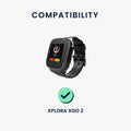 kwmobile Compatible for XPLORA XGO 2 USB Charging Cable Charger for Smartwatch Fitness Tracker Replacement Cable