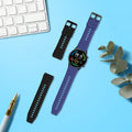 kwmobile Sport Strap compatible with Xiaomi Watch S4/S4 Sport/S3/S2/Watch S1 Active/Redmi Watch 5 Active Fitness Tracker Band Set