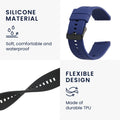 kwmobile Sport Strap compatible with Xiaomi Watch S4/S4 Sport/S3/S2/Watch S1 Active/Redmi Watch 5 Active Fitness Tracker Band Set