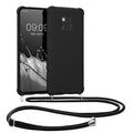 kwmobile Necklace Case Compatible with Huawei Mate 20 Pro - Cover with Lanyard - Silicone Protective Case