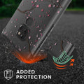 kwmobile Necklace Case compatible with Huawei Mate 20 Silicone Cover with Lanyard Cherry Blossom Leaves