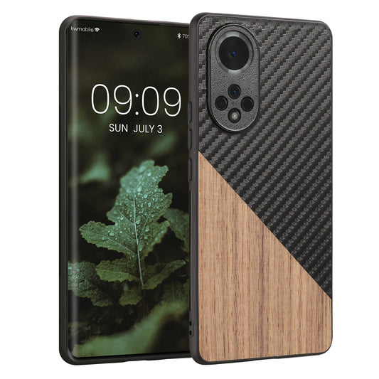 kwmobile Hülle kompatibel mit Honor 50 - Handyhülle - Handy Schutzhülle - Smartphone Cover - Dunkelbraun Schwarz Dunkelbraun  