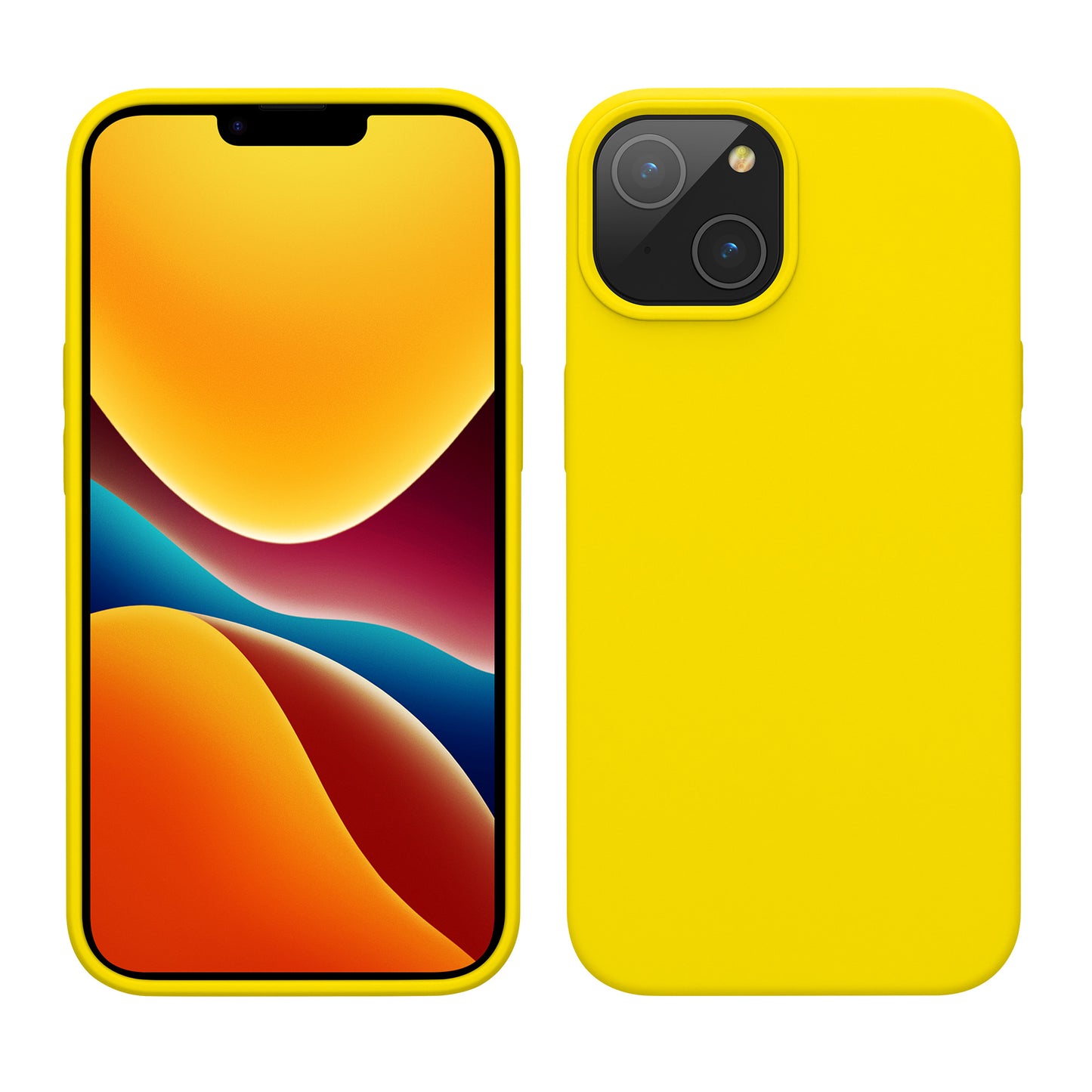 kwmobile Phone Case for iPhone 14 - Silicone Cover - Wireless Charging