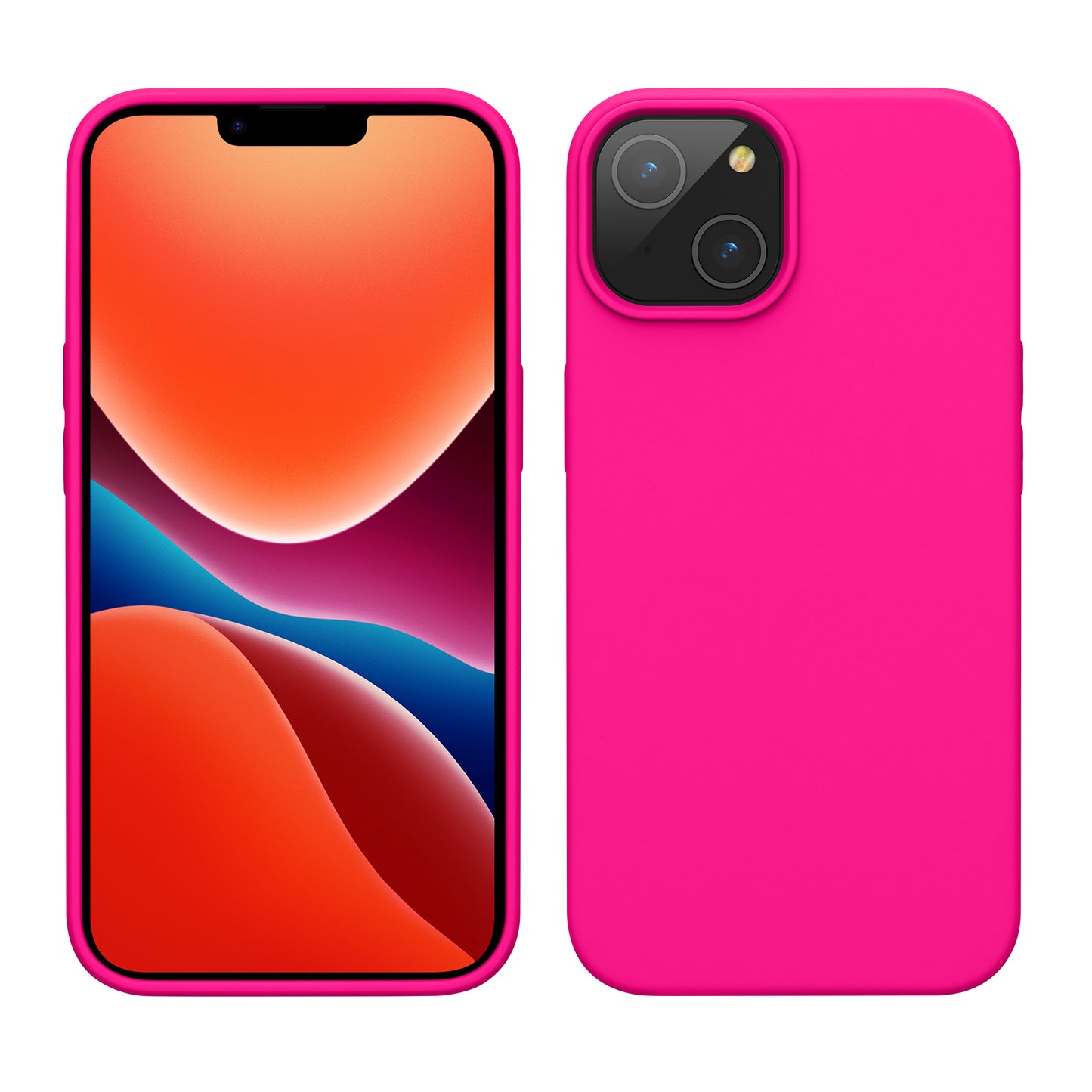 kwmobile Phone Case for iPhone 14 - Silicone Cover - Wireless Charging