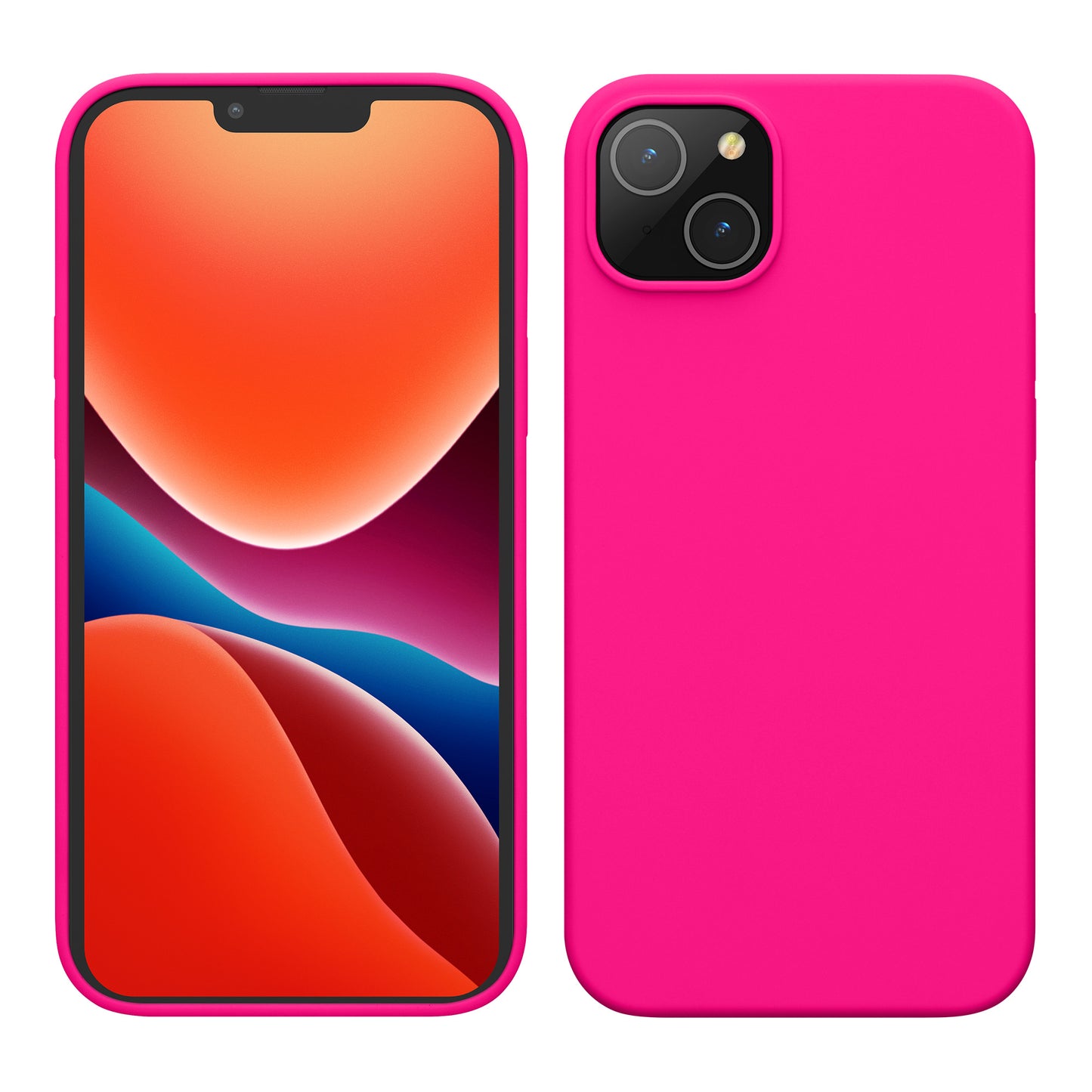 kwmobile Phone Case for iPhone 14 Plus - Silicone Case - Wireless Charging