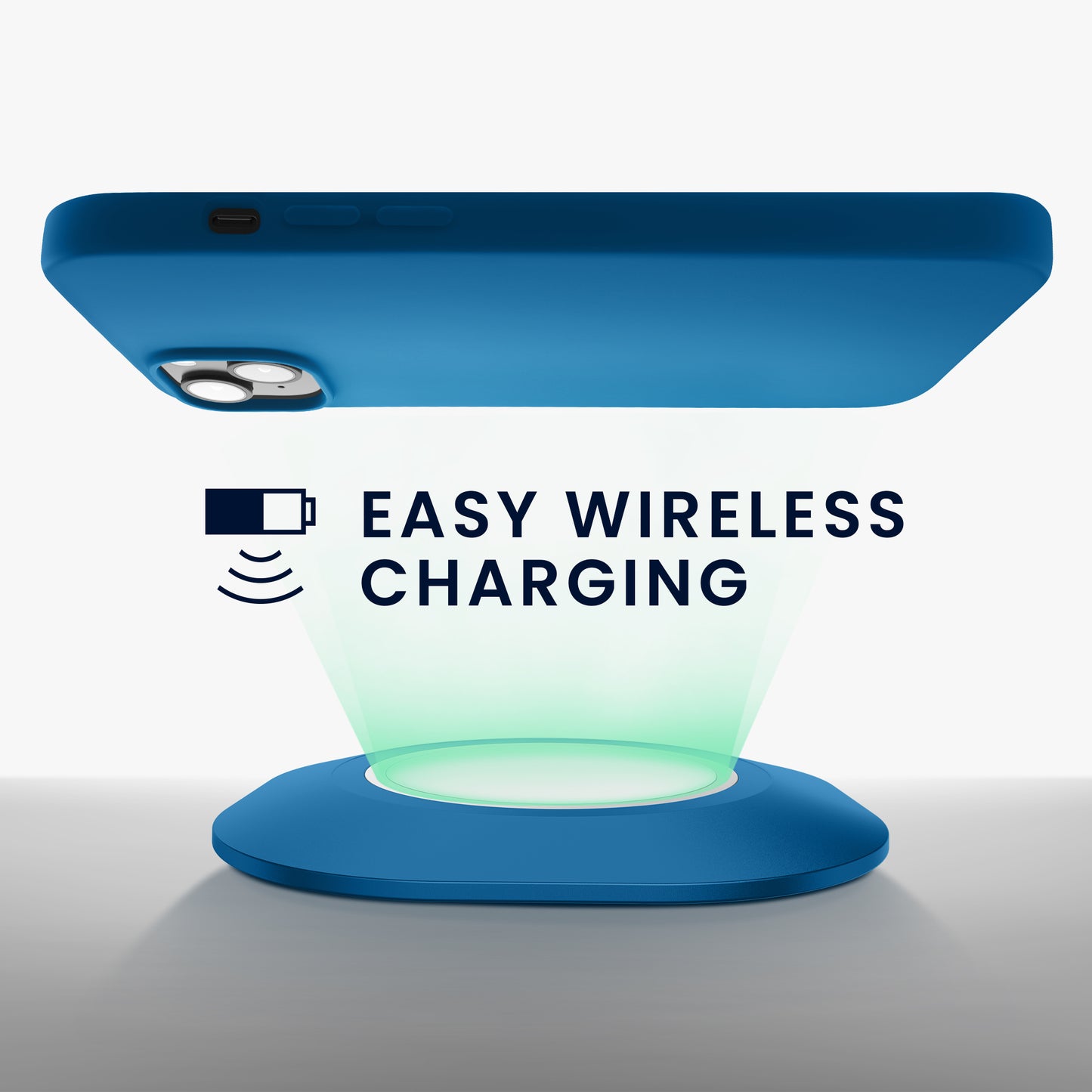 kwmobile Phone Case for iPhone 14 Plus - Silicone Case - Wireless Charging