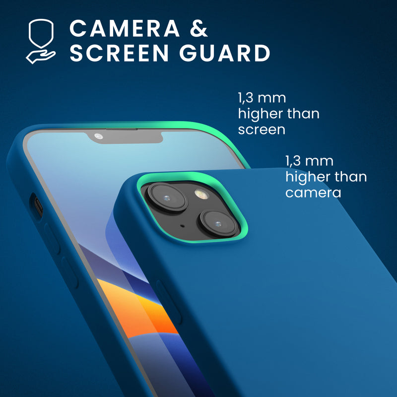 kwmobile Phone Case for iPhone 14 Plus - Silicone Case - Wireless Charging