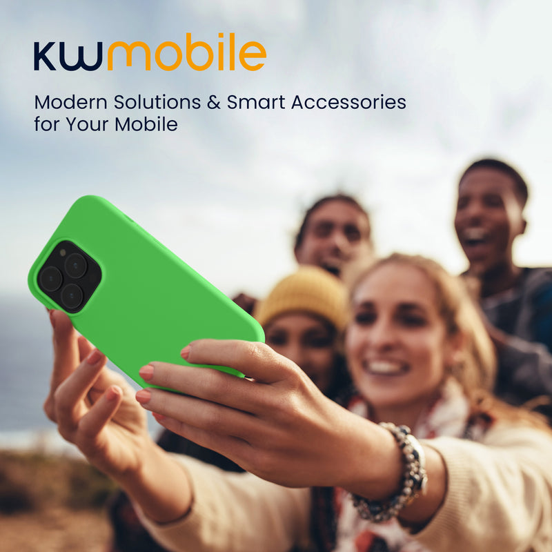 kwmobile Phone Case for iPhone 14 Pro Case - Silicone Cover - Wireless Charging